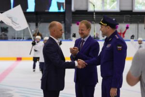 В Бийске состоялось открытии детского ледового комплекса, построенного в рамках национального проекта