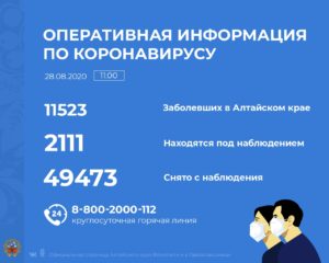 За прошедшие сутки в Алтайском крае выявлено 67 инфицированных, выздоровело 135 пациентов За прошедшие сутки в Алтайском крае выявлено 67 инфицированных, выздоровело 135 пациентов
