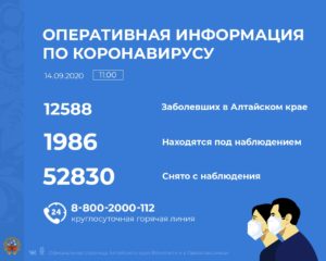 За прошедшие сутки в Алтайском крае выявлено 60 инфицированных, выздоровело 14 пациентов За прошедшие сутки в Алтайском крае выявлено 60 инфицированных, выздоровело 14 пациентов